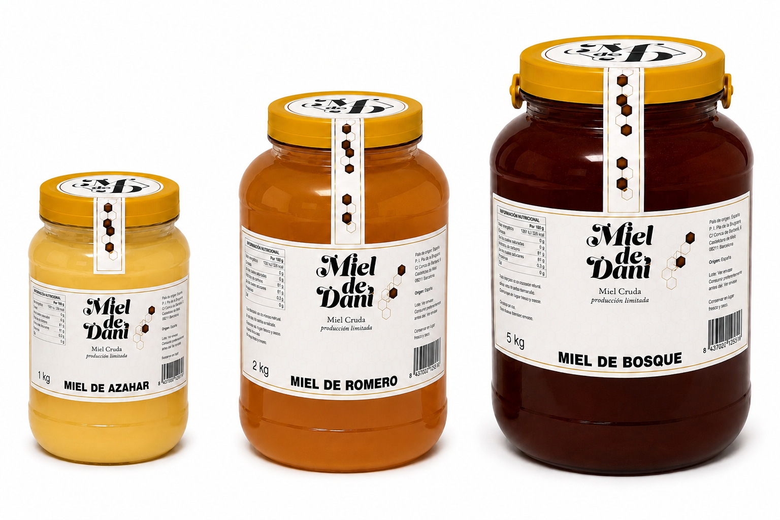 Miel en Envase Familiar (Plástico Alimentario)