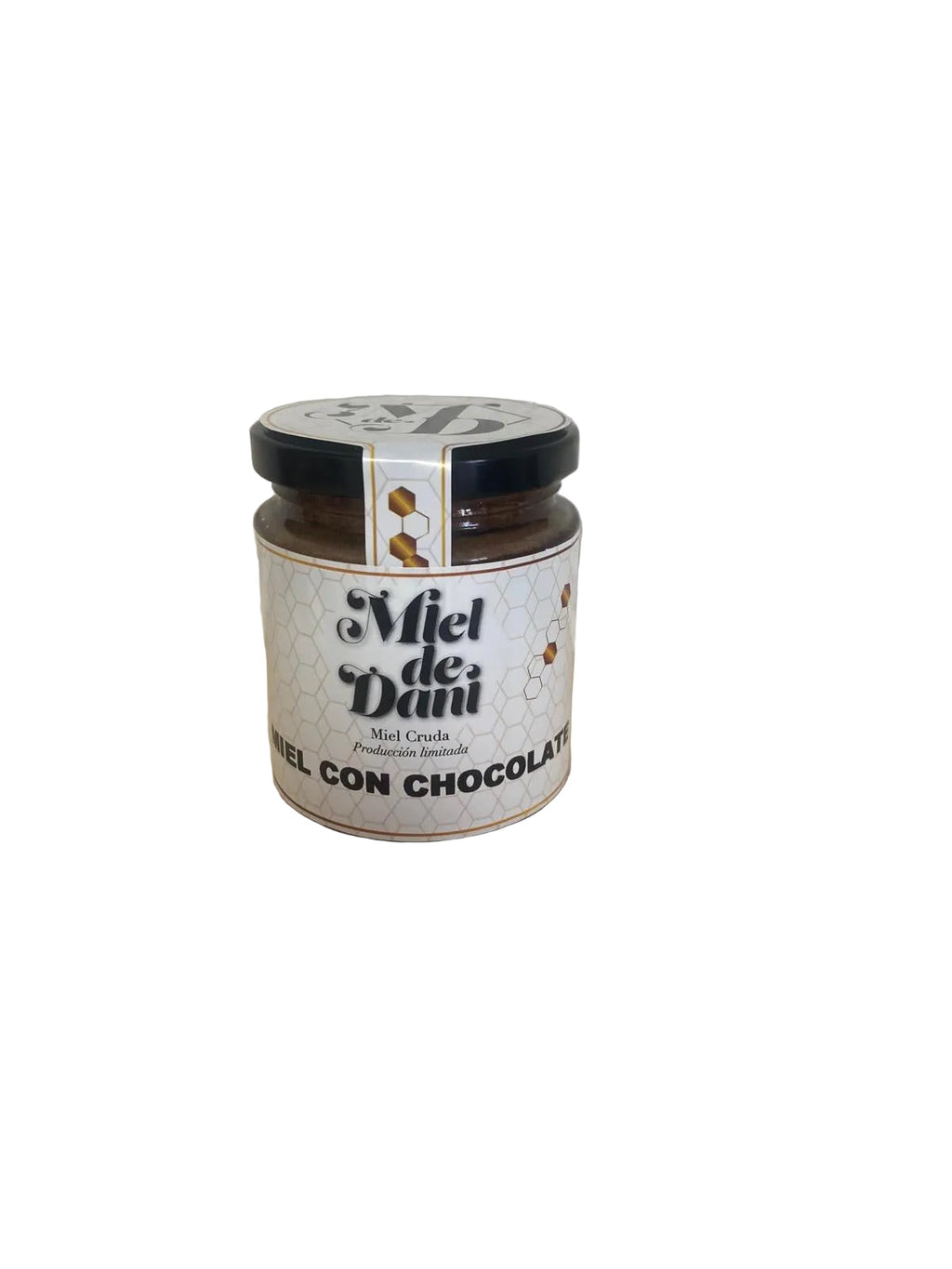 Miel con chocolate Mieldedani, detalle del tarro y precinto