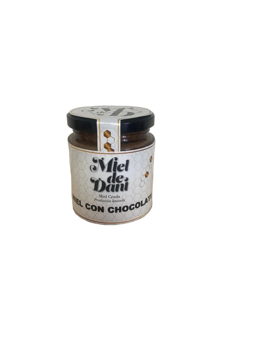 Miel con chocolate Mieldedani, detalle del tarro y precinto