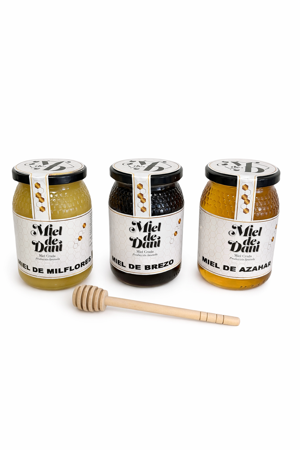 Pack 3 Mieles Naturales 500g | Miel Cruda Directa del Apicultor