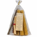 Pack Ritual 11·22 · Velas de cera de abeja + Palo Santo + Incienso