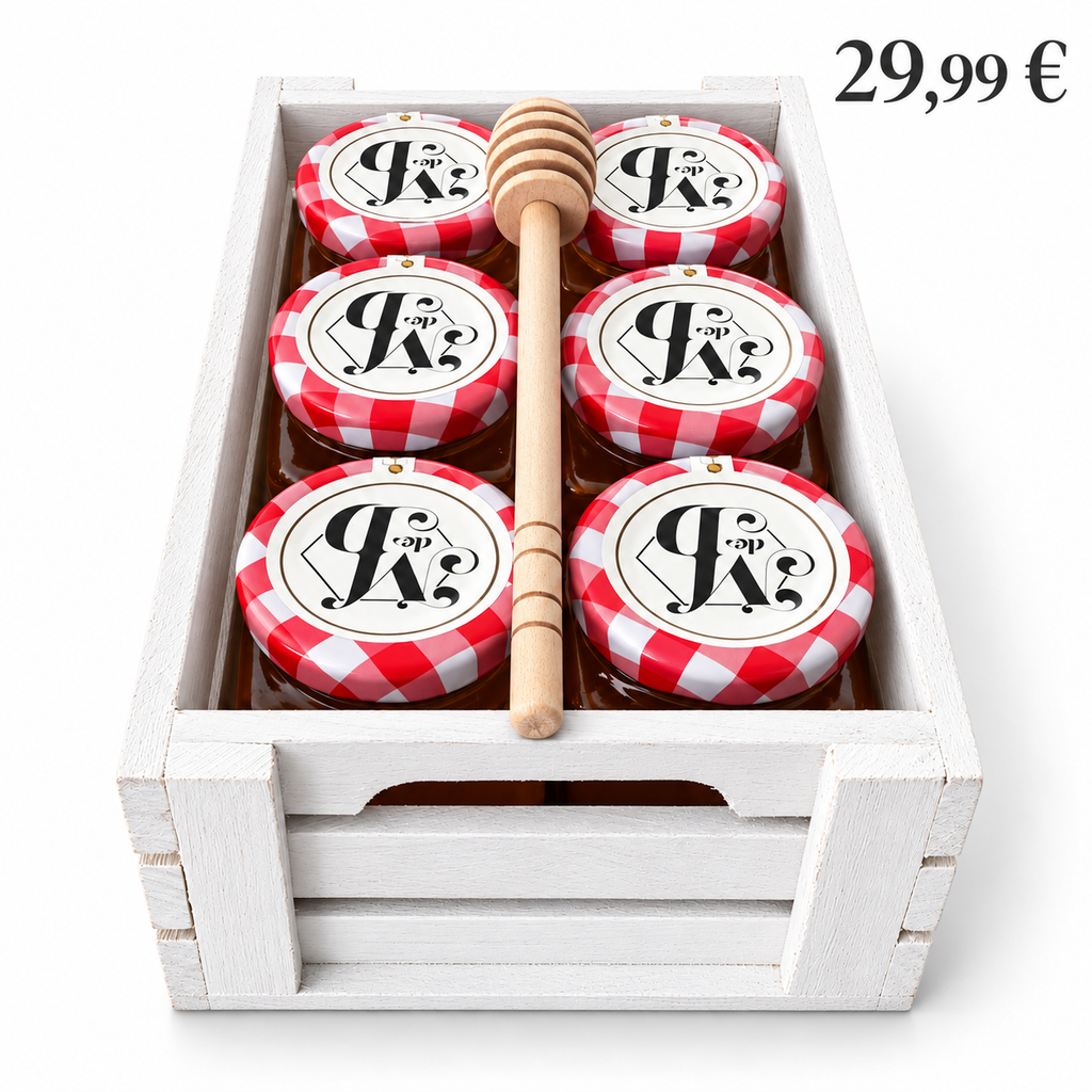 Pack degustación de mieles, chocolate con miel y polen