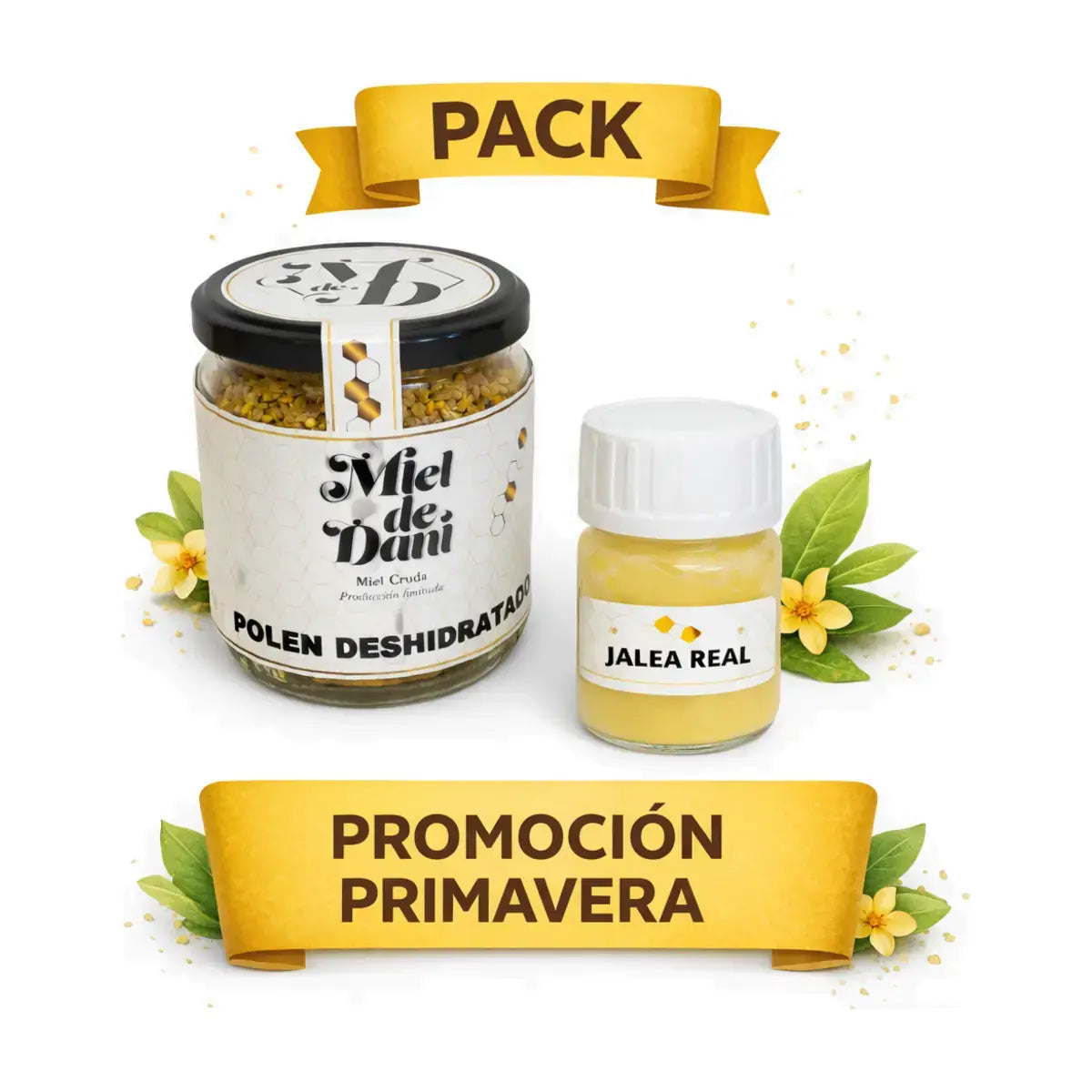 Pack Energía Natural: Polen + Jalea Real — fondo blanco uniforme, vista 1