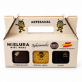 Caja regalo Mielura con chocolate con miel, polen y café con miel