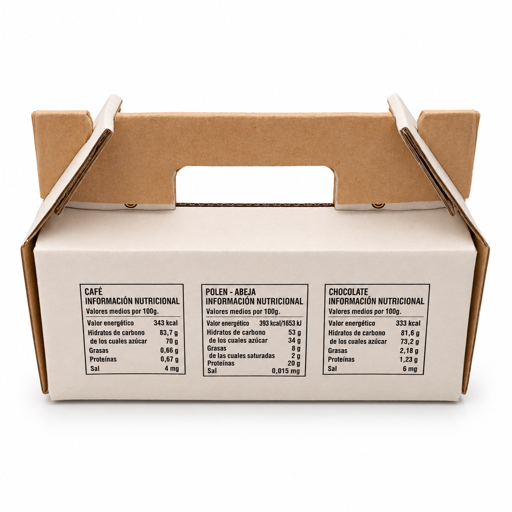 Información nutricional del pack Mielura